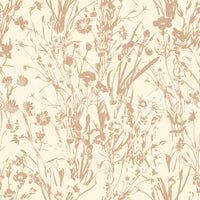 Rustic Botanical Line Art Wallpaper⁠