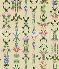 Heritage Field Flora Pistachio Wallpaper⁠