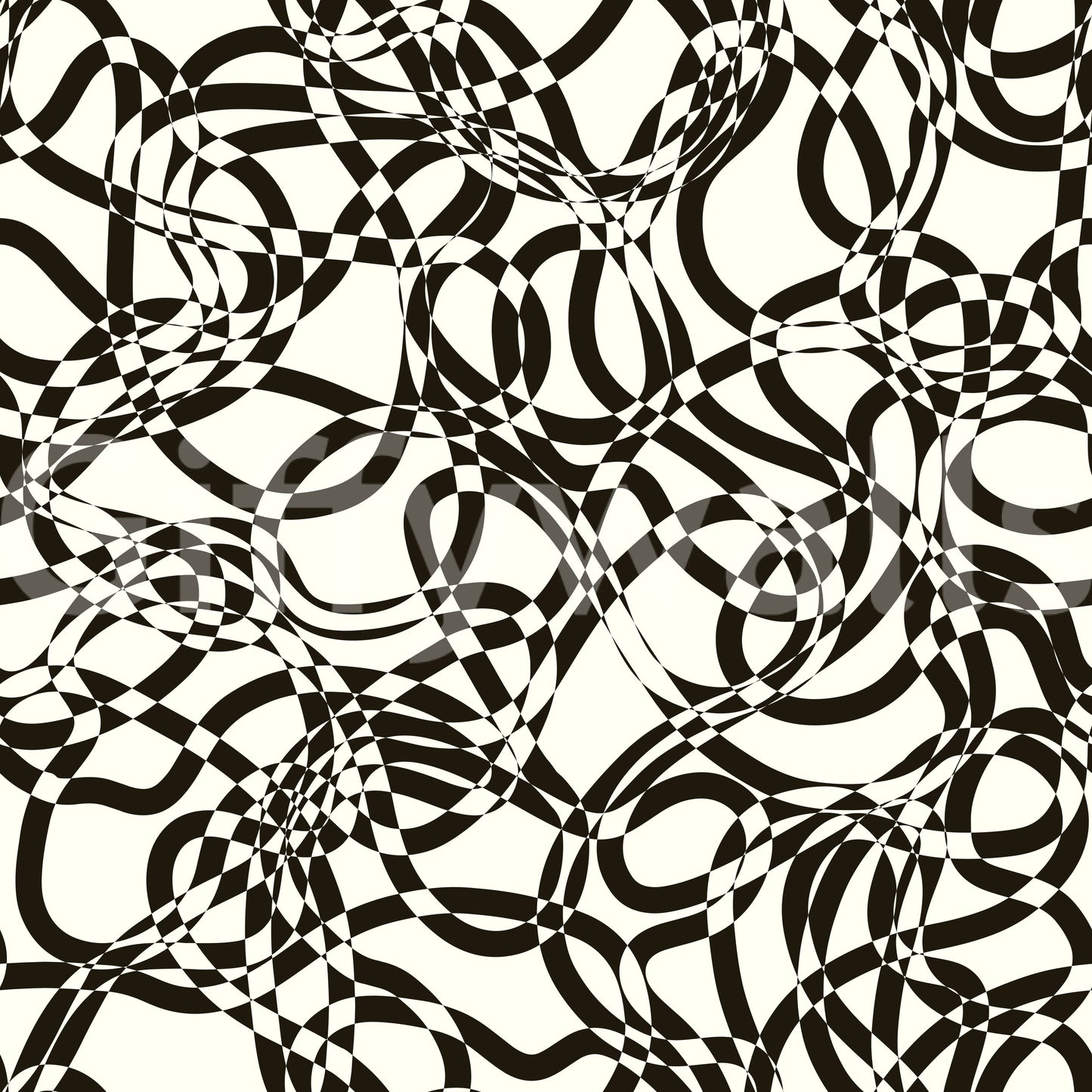 Interwoven Monochromatic Curves Wallpaper⁠