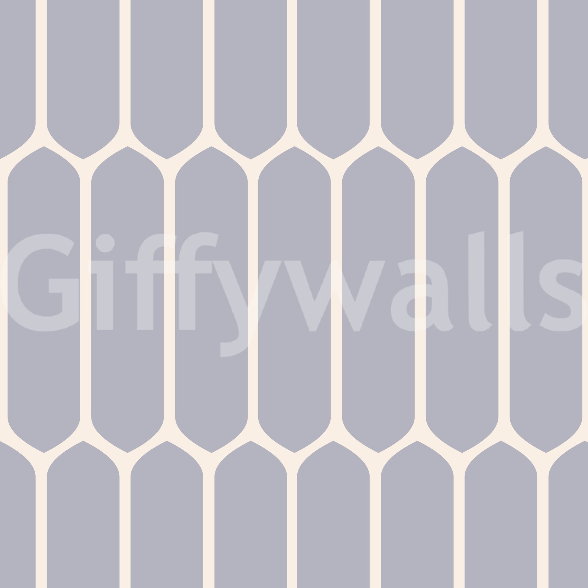 Soft Grey Geometric Arches Wallpaper⁠