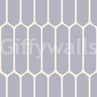 Soft Grey Geometric Arches Wallpaper⁠