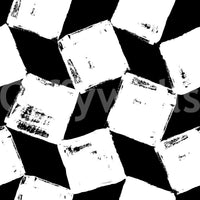 Abstract Painted Grid Monochrome Wallpaper⁠