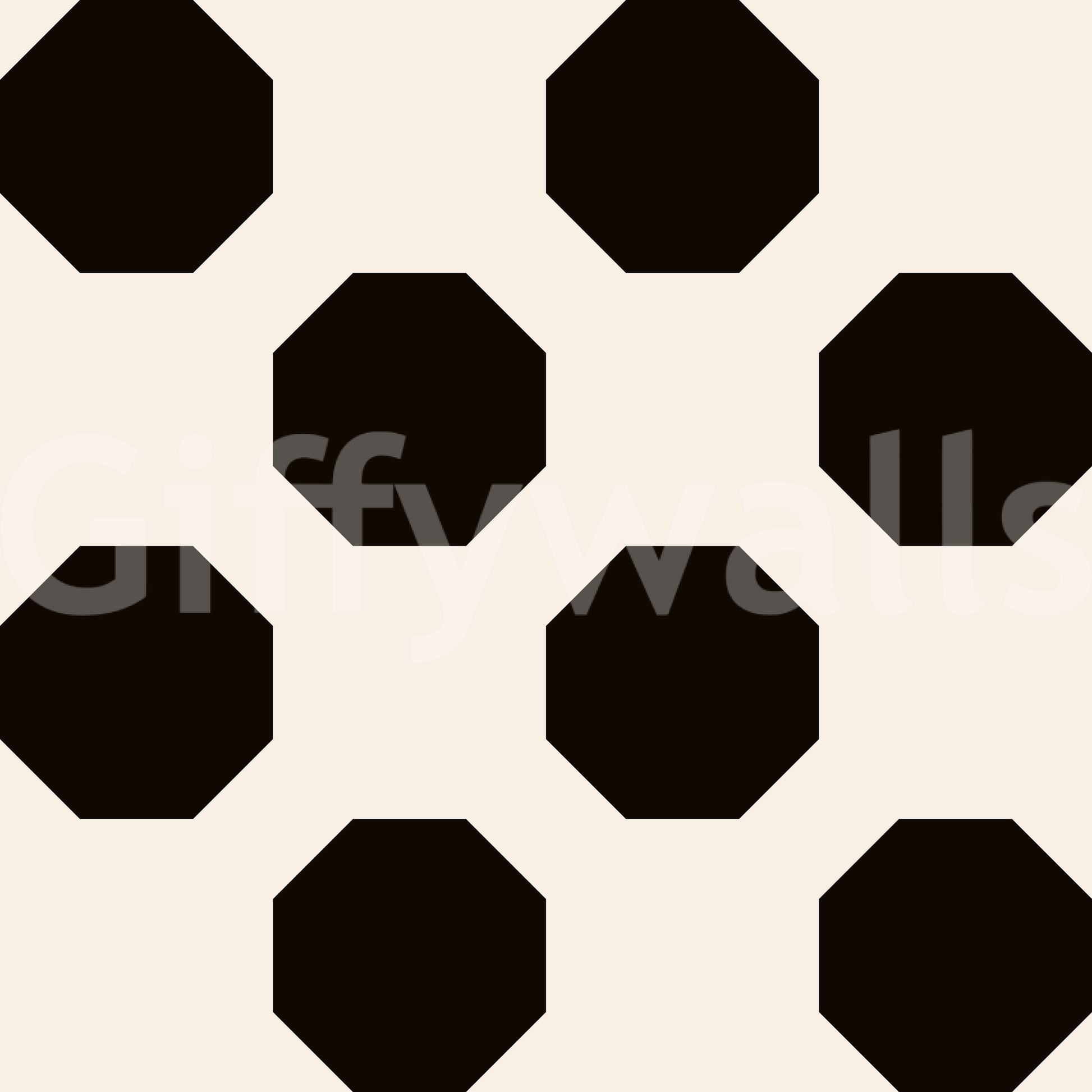 Minimalist Black Octagon Grid Wallpaper⁠