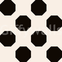 Minimalist Black Octagon Grid Wallpaper⁠