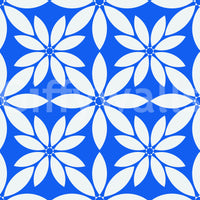 Azure Petal Geometry Wallpaper⁠