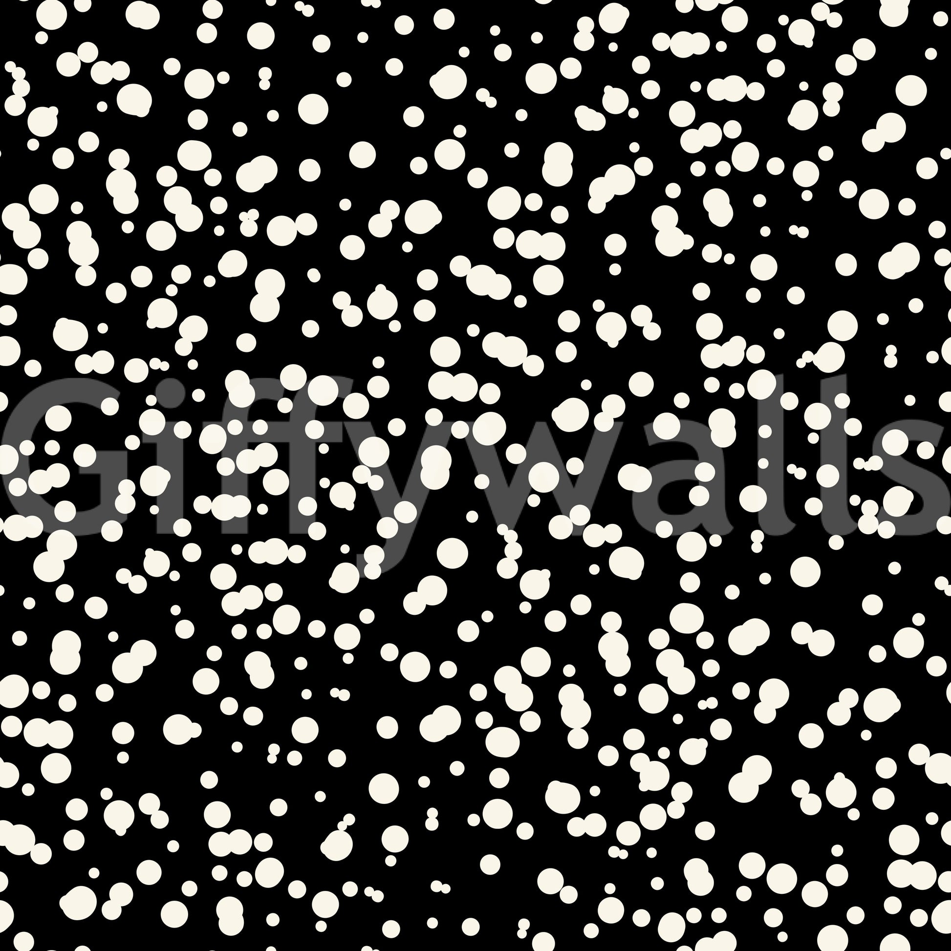 Monochrome Scattered Dots Pattern Wallpaper⁠