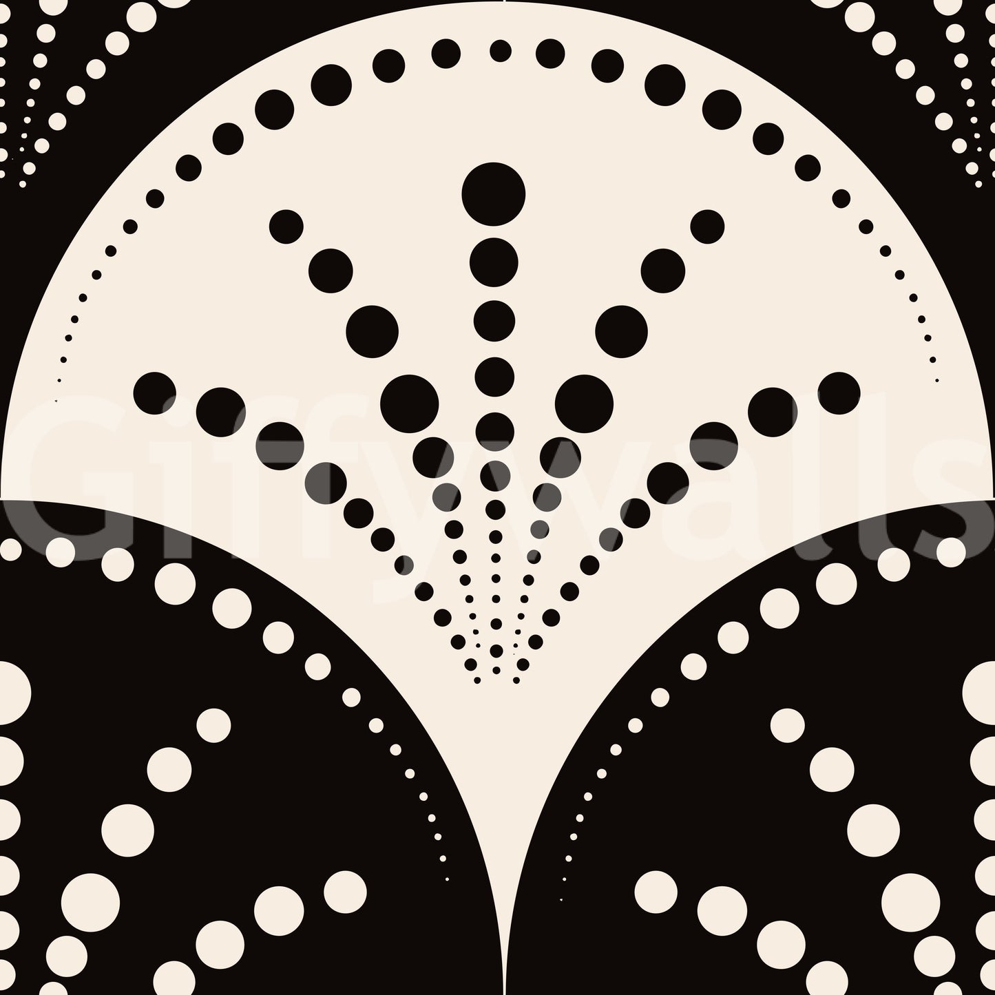 Abstract Radiating Circle Motif Wallpaper⁠