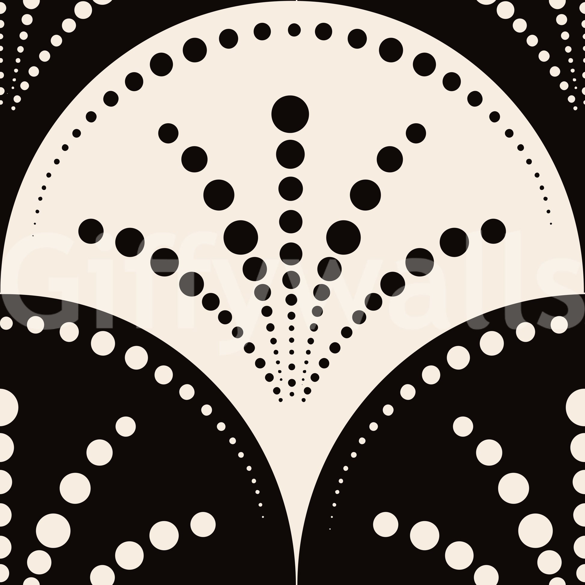 Abstract Radiating Circle Motif Wallpaper⁠