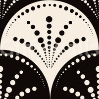 Abstract Radiating Circle Motif Wallpaper⁠