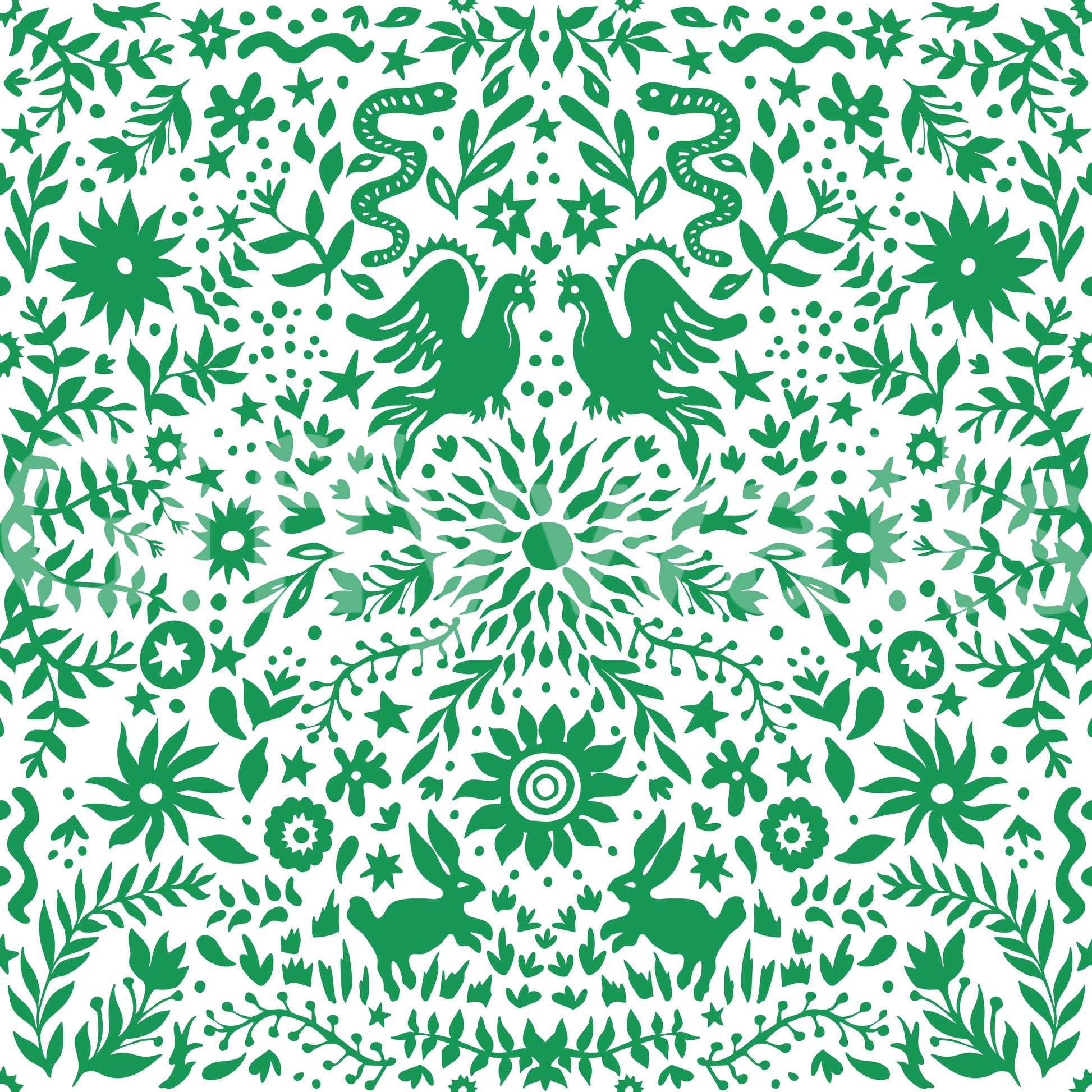 Whimsical Woodland Greenery Wallpaper⁠