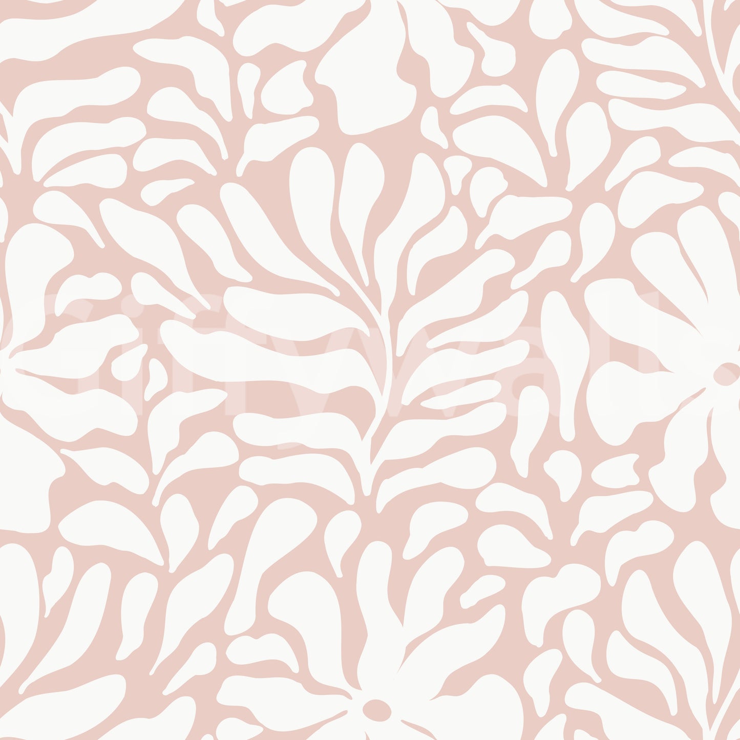 Soft Blush Organic Foliage Wallpaper⁠