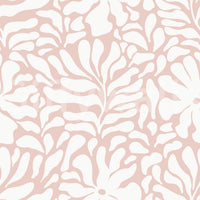 Soft Blush Organic Foliage Wallpaper⁠