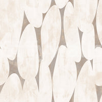 Abstract Cream and Taupe Geometric Shapes Wallpaper⁠