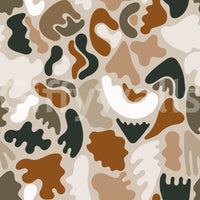 Abstract Organic Earthy Shapes Wall Mural