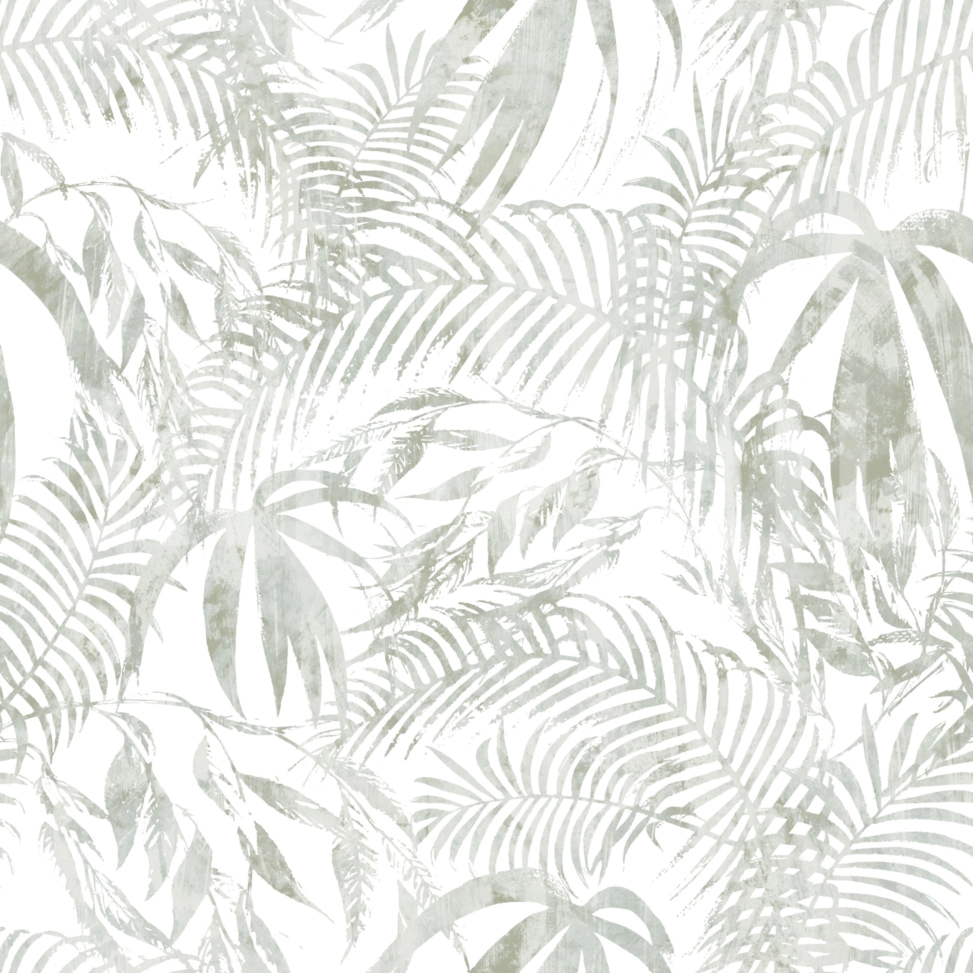 Muted Palm Leaf Silhouette Wallpaper⁠