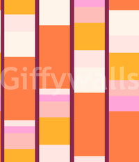 Retro Vertical Block Stripe Wallpaper⁠