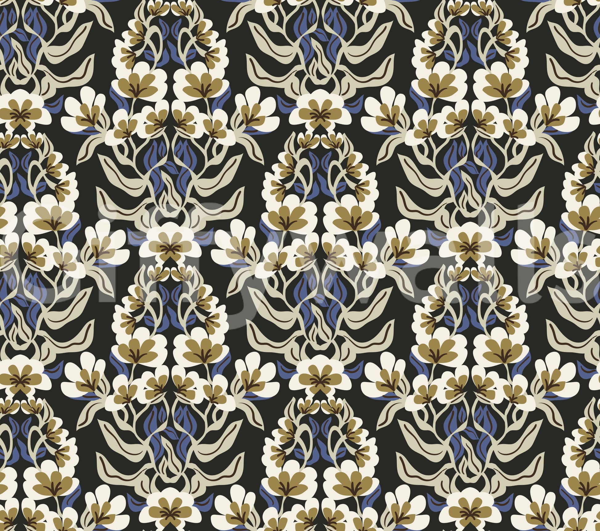 Botanical Heritage Trellis Wallpaper⁠