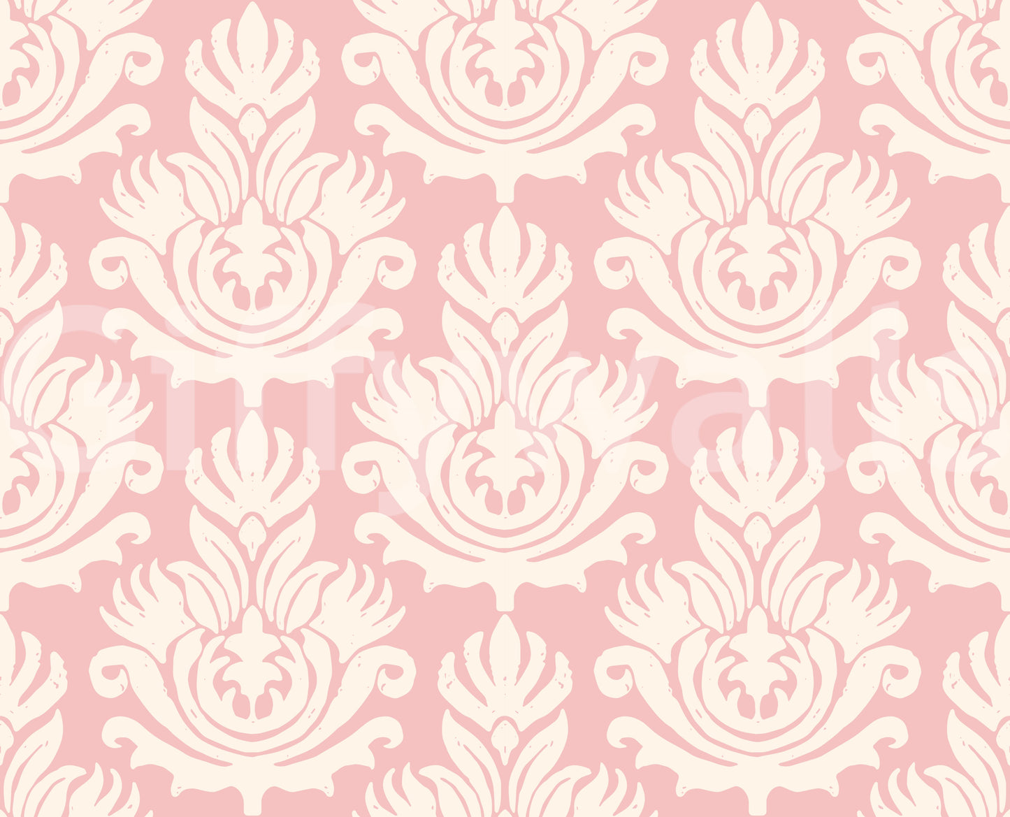 Hand-Drawn Pink Heritage Wallpaper⁠