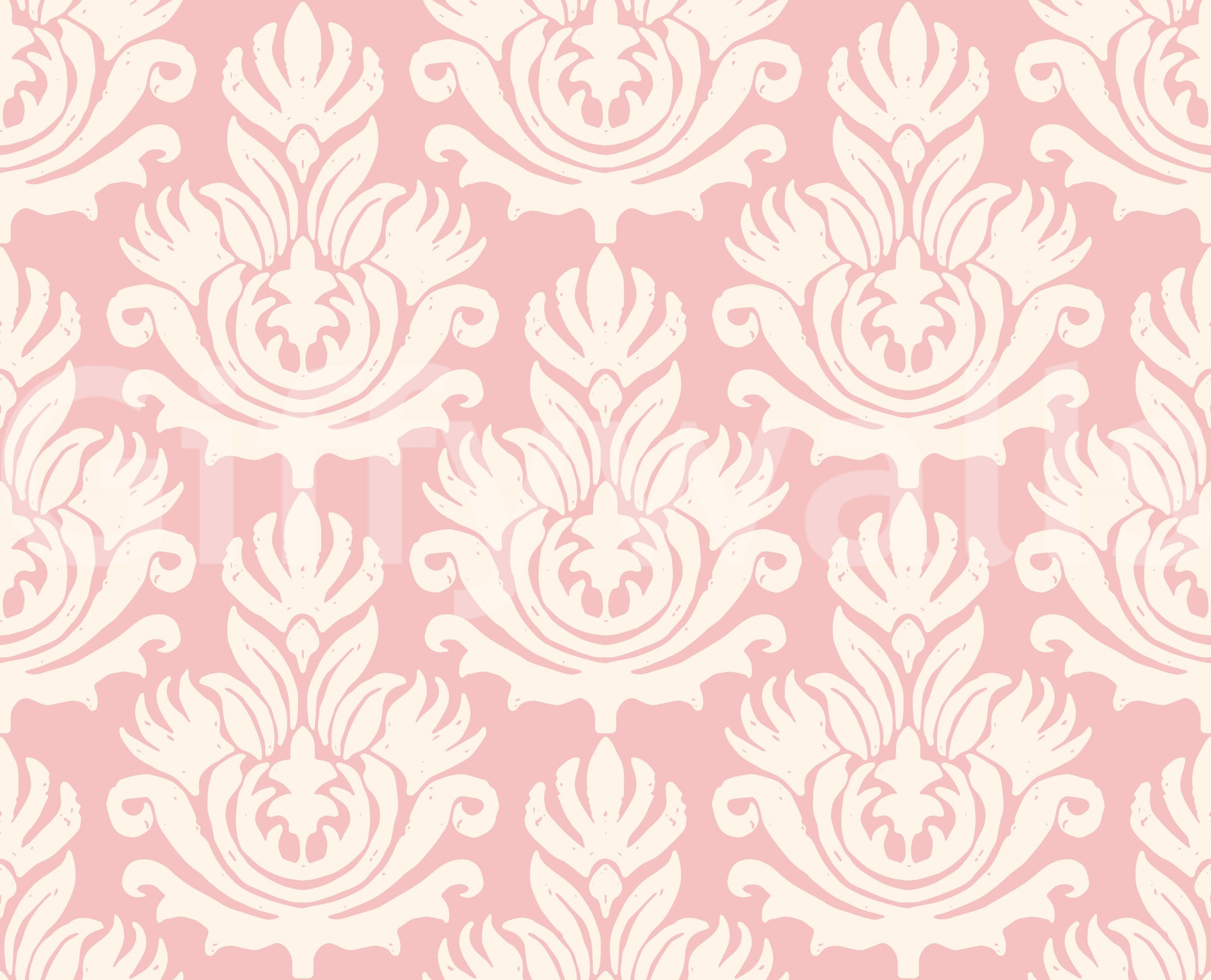 Hand-Drawn Pink Heritage Wallpaper⁠