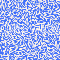 Vibrant Cobalt Swirl Pattern Wallpaper⁠