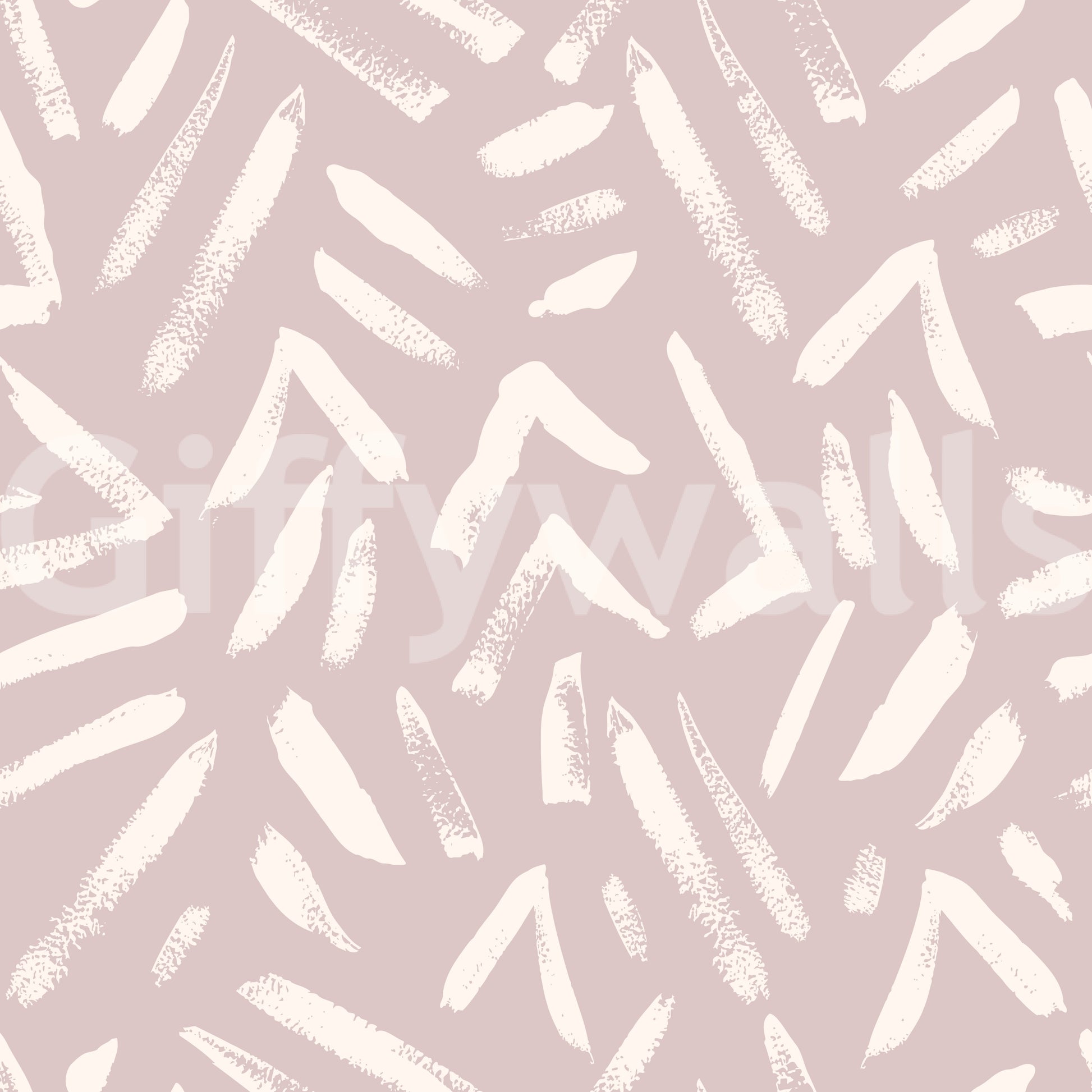 Abstract Cream and Blush Brushstrokes Wallpaper⁠