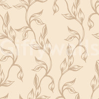 Serene Neutral Organic Foliage Wallpaper⁠