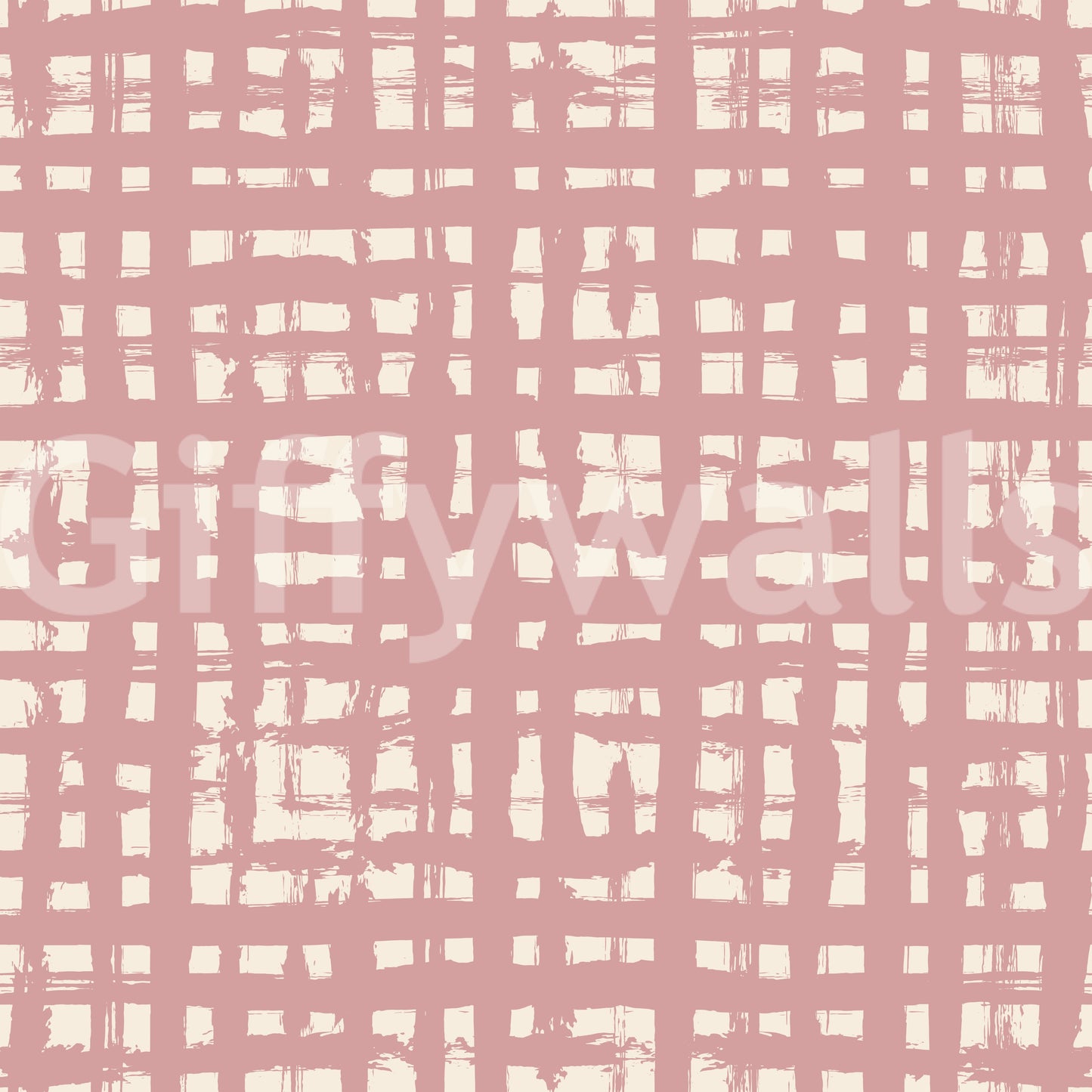 Blush Grid Hand-Painted Texture Wallpaper⁠