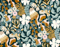 Retro Earthy Floral Bloom Wallpaper⁠