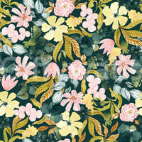 Rustic Botanical Forest Trail Wallpaper⁠