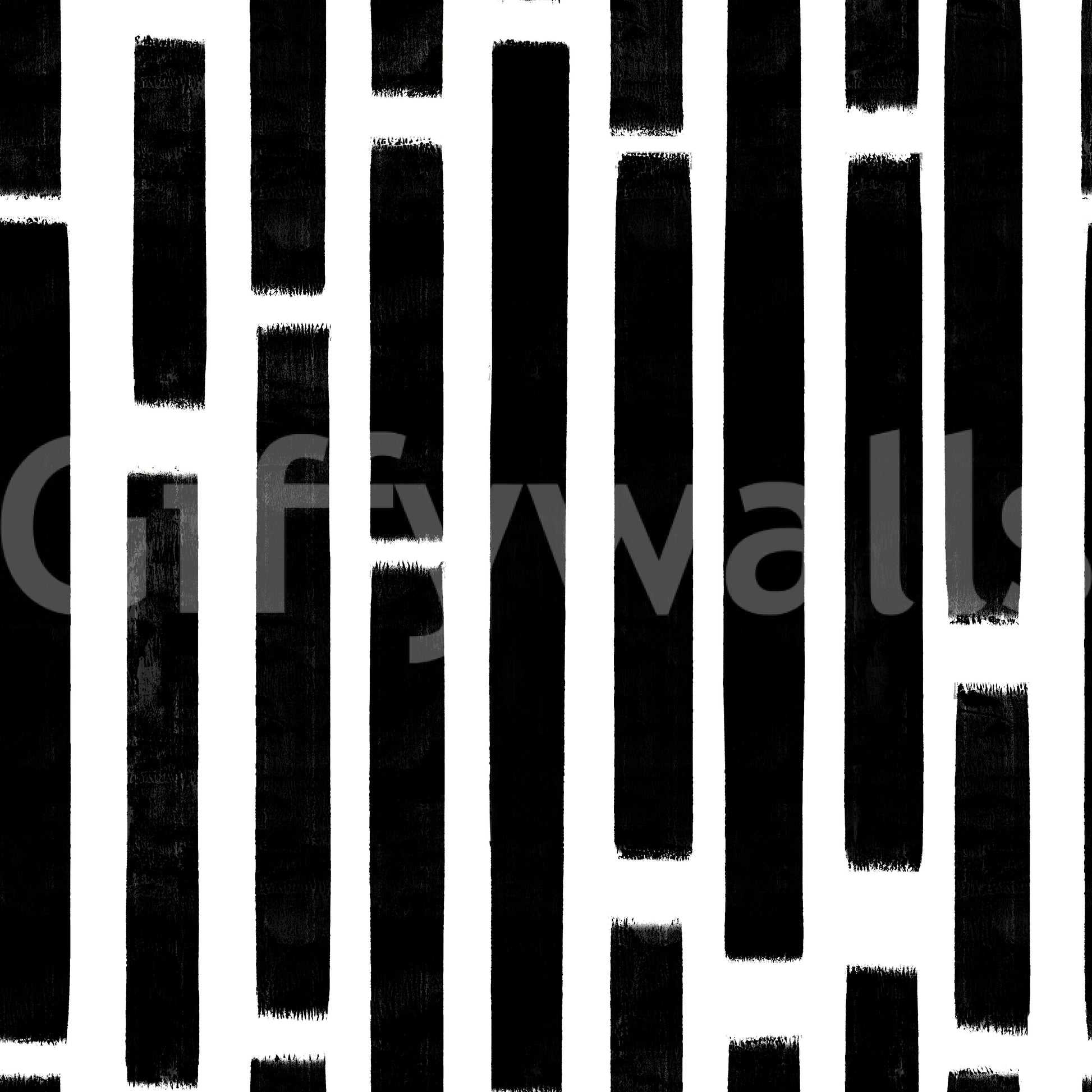 Monochrome Painted Vertical Bars Wallpaper⁠