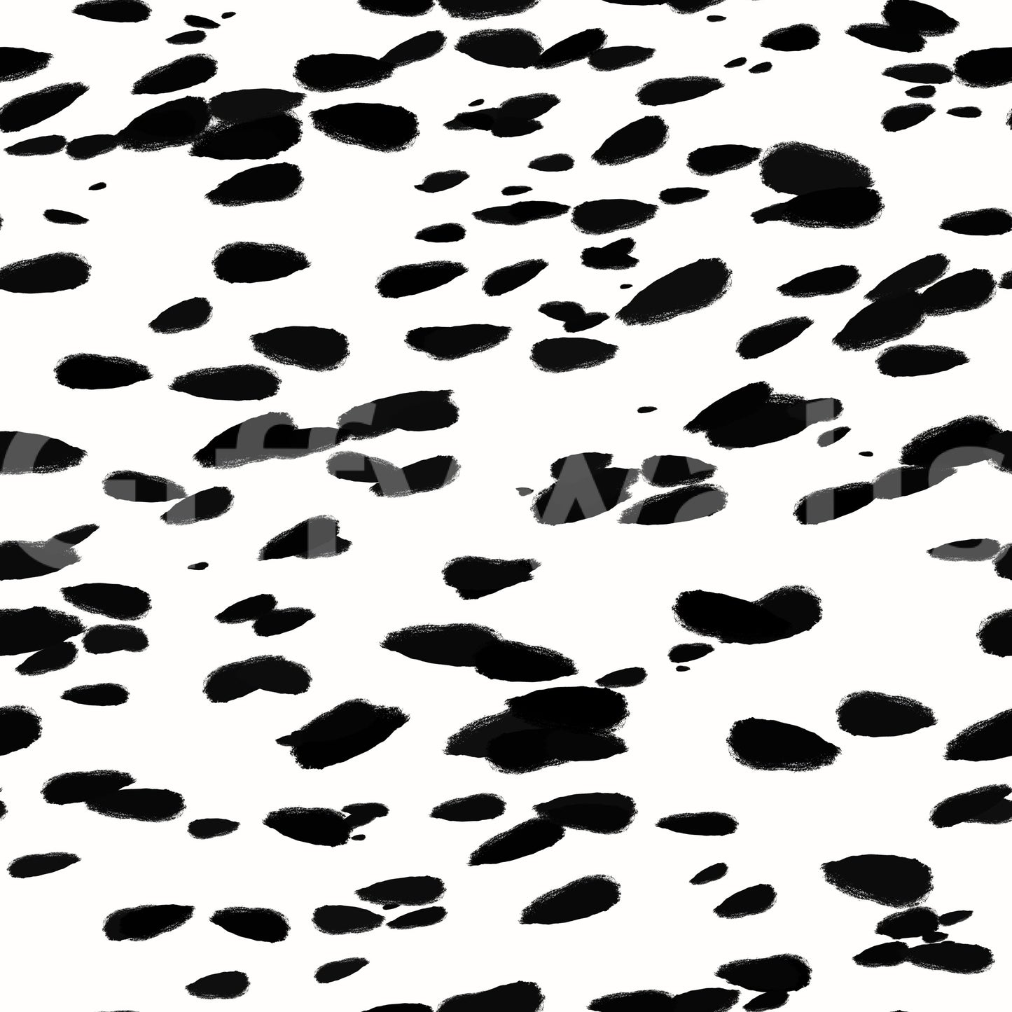 Black and White Brushstroke Dabs Wallpaper⁠