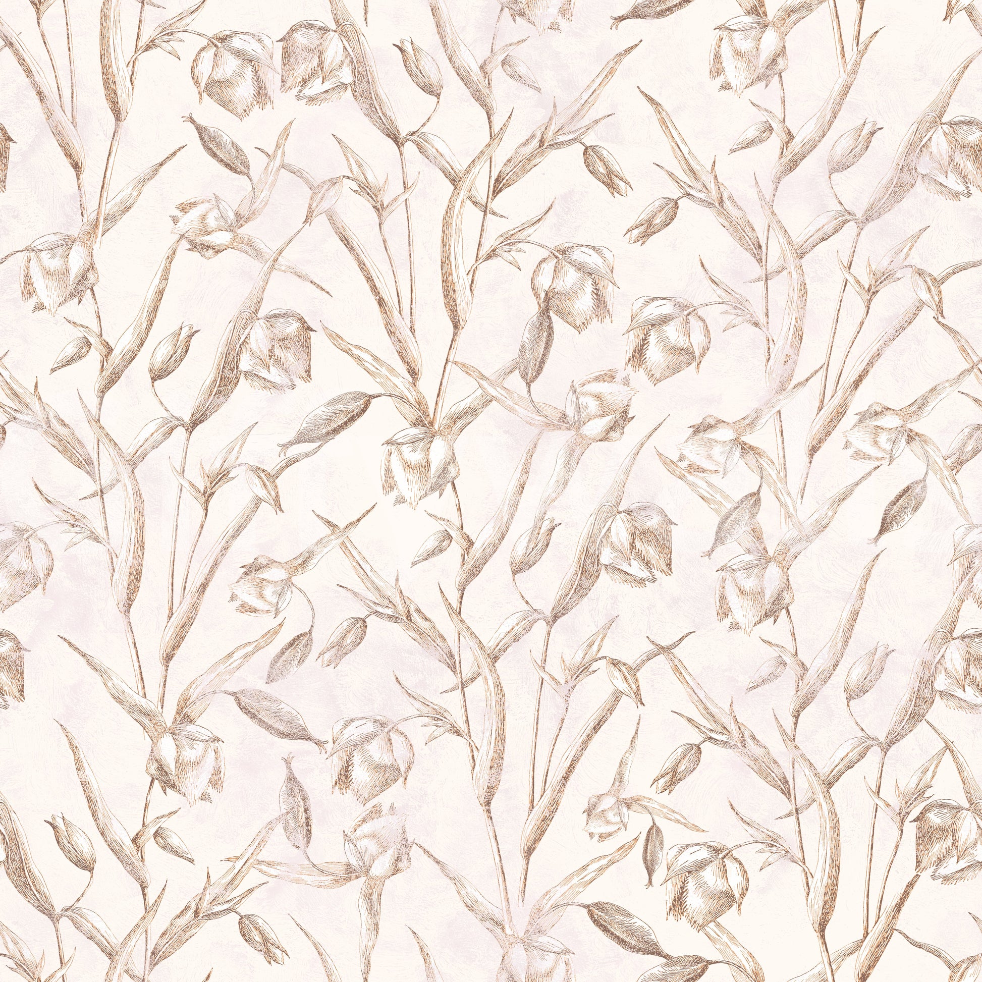 Sepia Botanical Sketch Wallpaper⁠