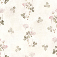 Vintage Clover Botanical Illustration Wallpaper⁠