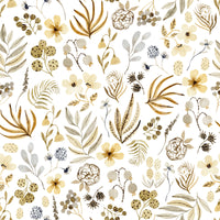 Rustic Earthy Meadow Flora Wallpaper⁠