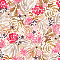 Modern Whimsical Berry Garden Wallpaper⁠