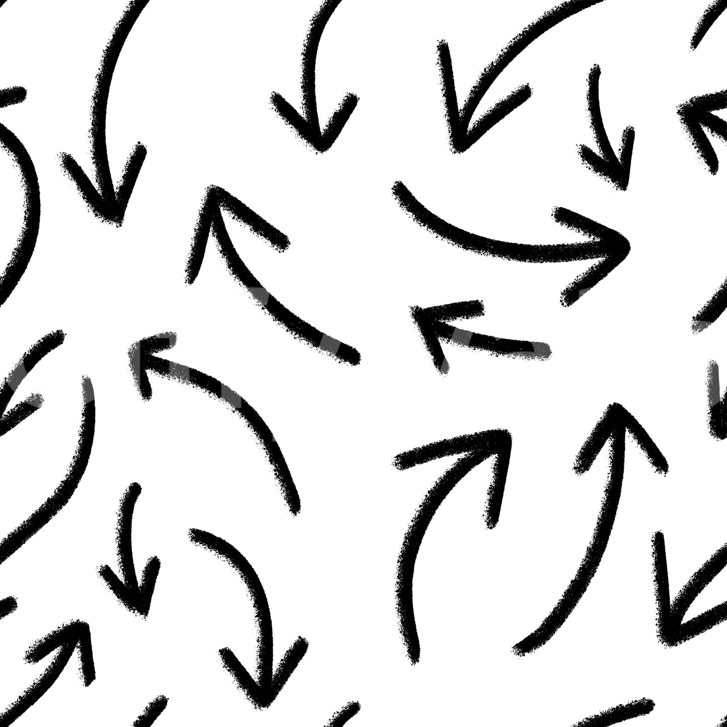 Charcoal Hand-Drawn Arrows Wallpaper⁠