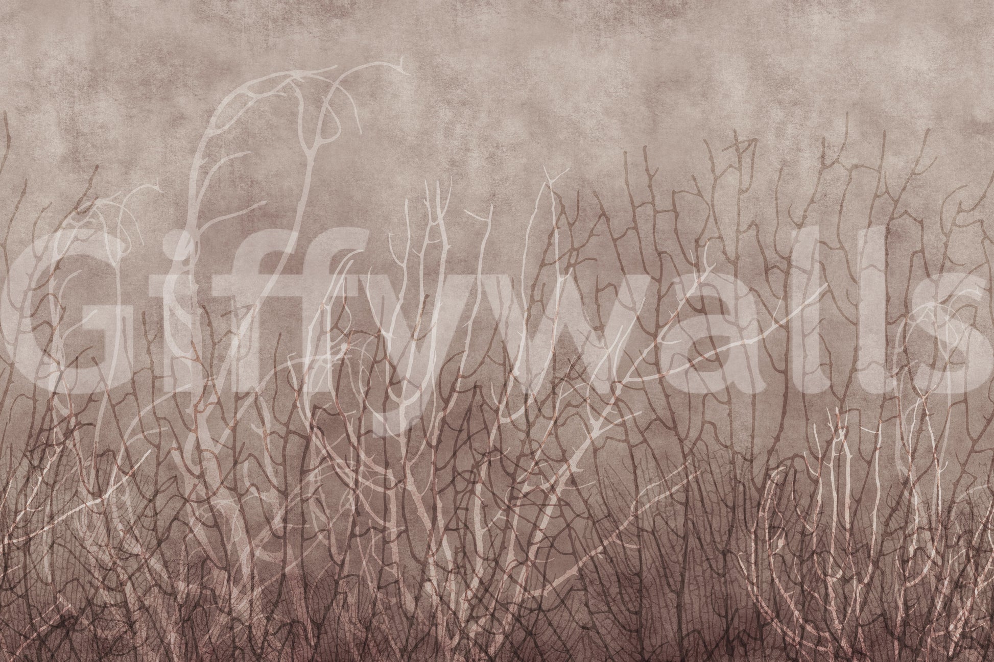 Sea Fans - Mauve Plum Wall Mural