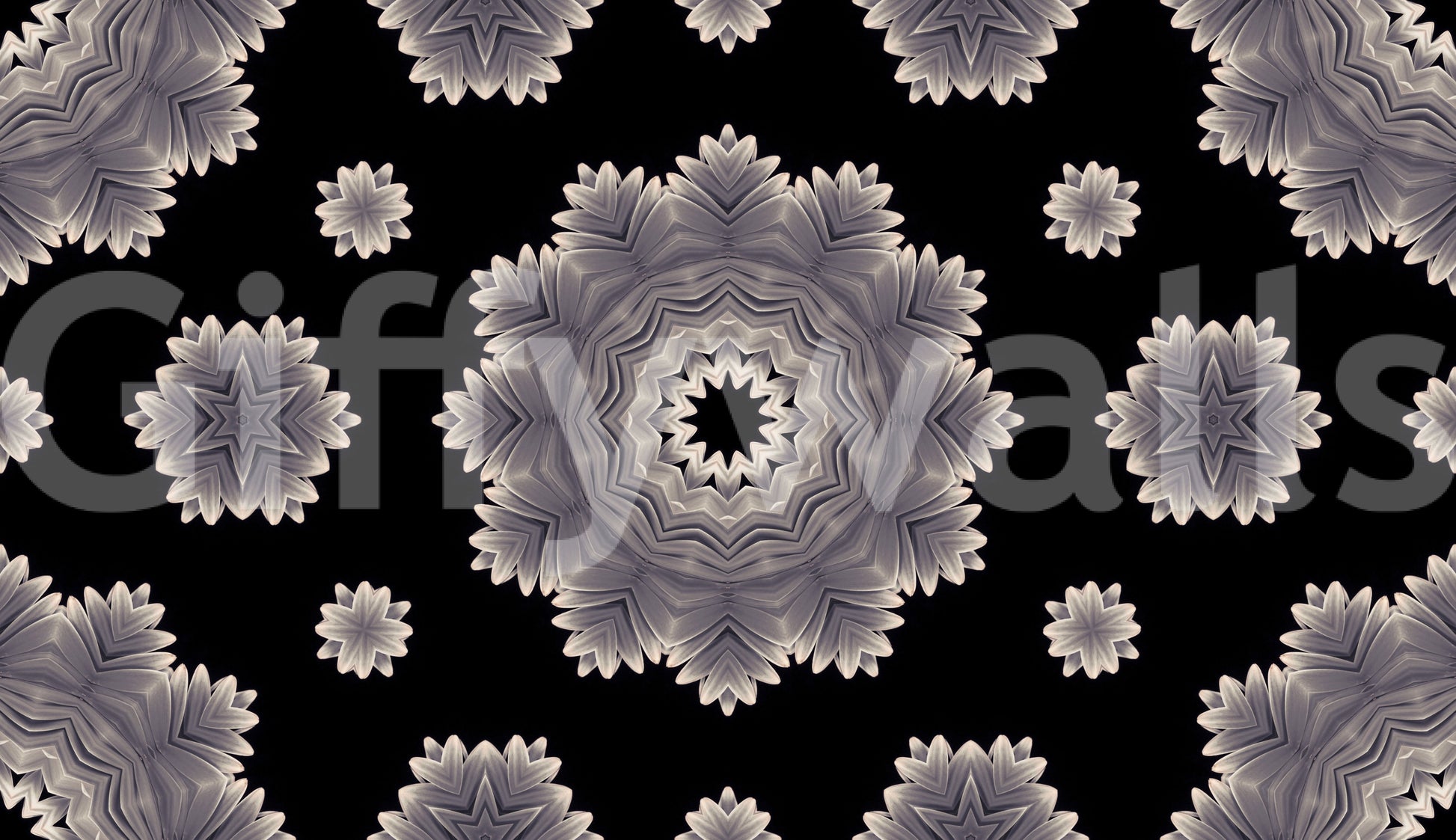 Ethereal Petal Bloom Pattern Wallpaper⁠
