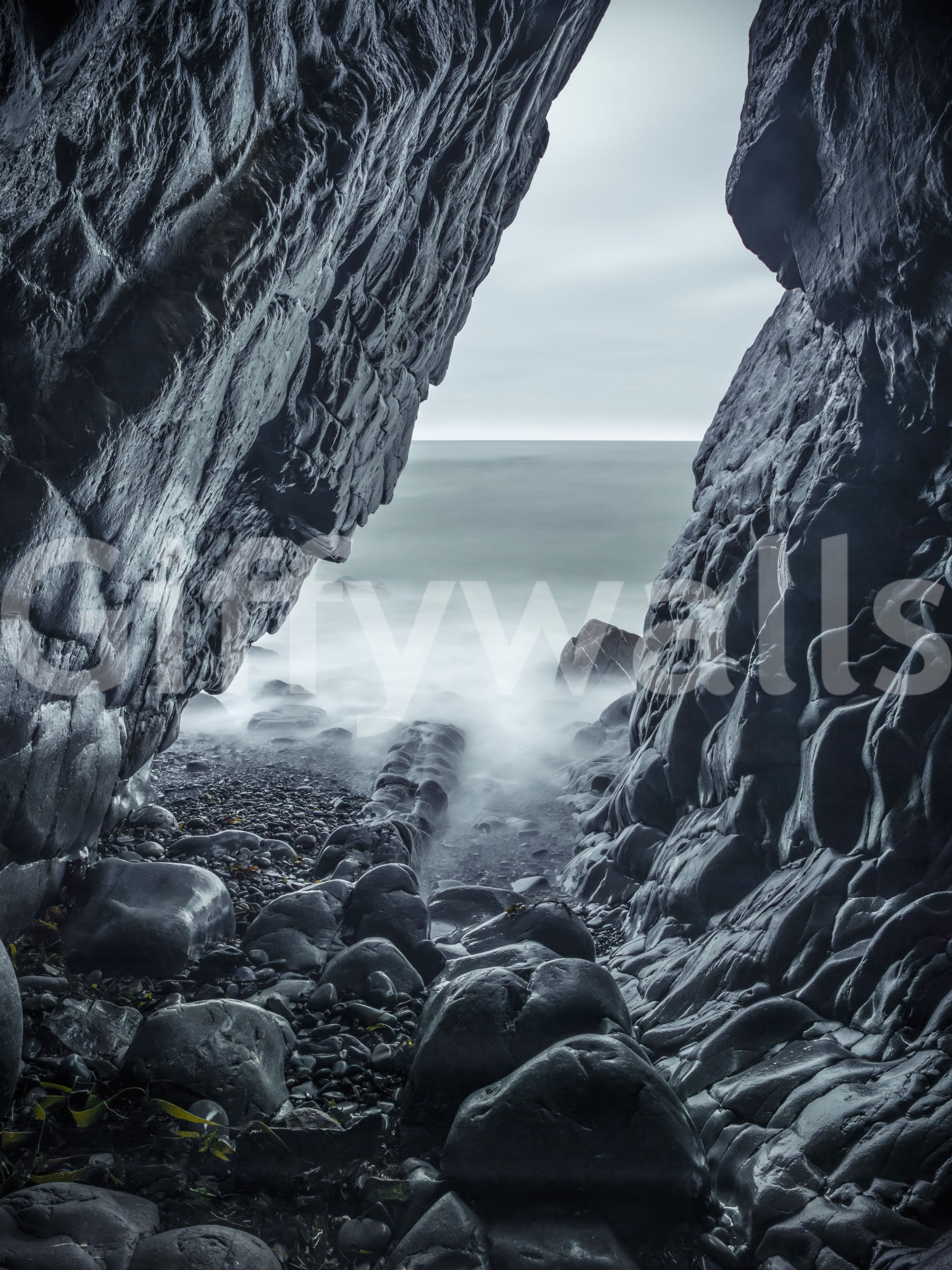 Rugged Stone Cove Outlook Wallpaper⁠