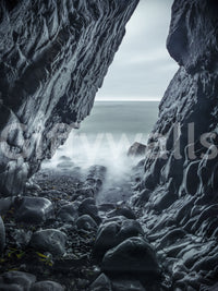 Rugged Stone Cove Outlook Wallpaper⁠