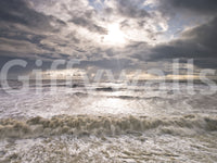 Stormy Coastal Horizon Wallpaper⁠