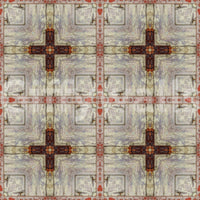 Aged Industrial Grid with Cross Overlay Wallpaper⁠