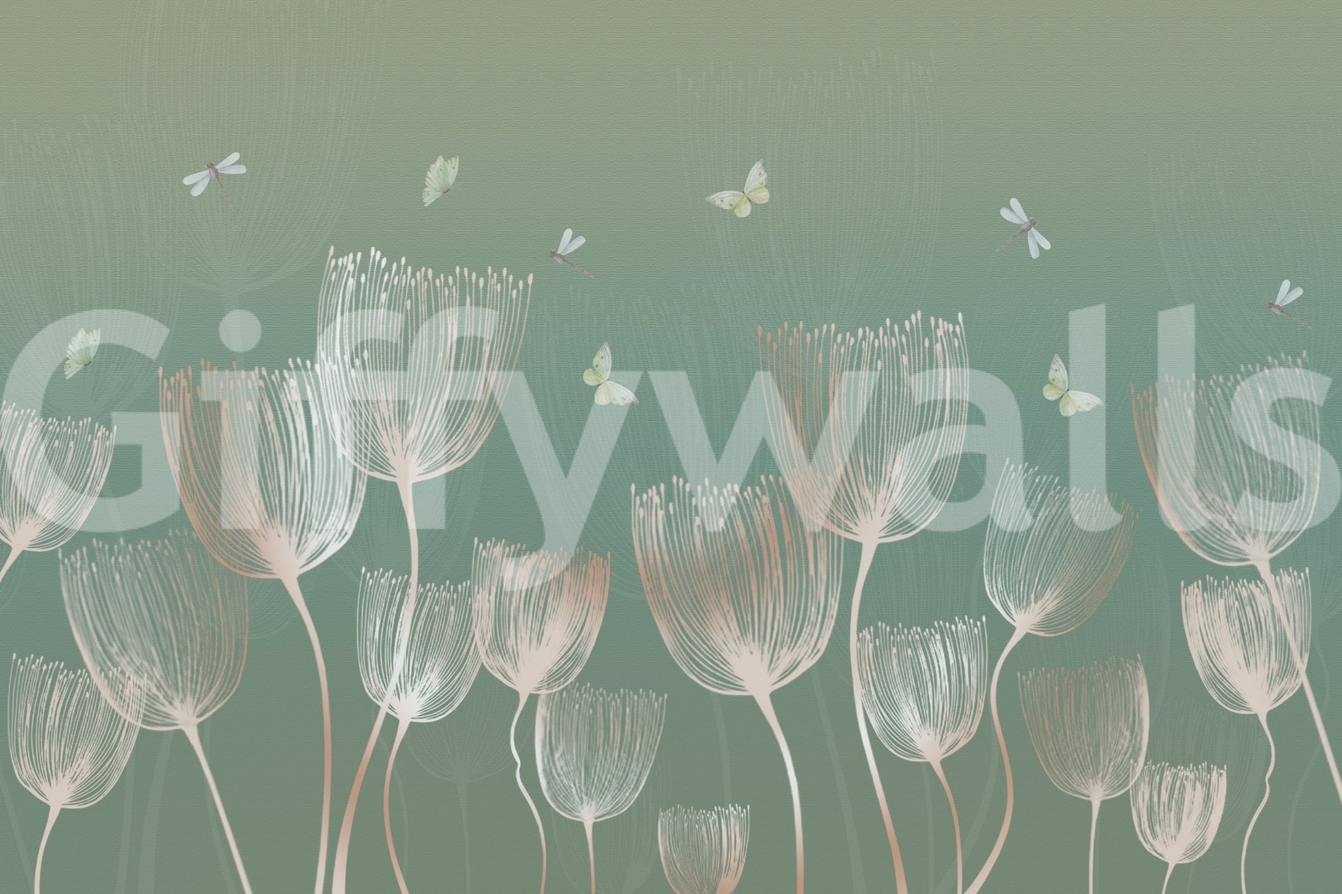 Ethereal Meadow Whispers Wall Mural