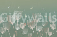 Ethereal Meadow Whispers Wall Mural