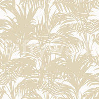 Close-up of the minimalist tropical palm frond wallpaper pattern GD12212