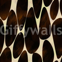 Close-up of the interlocking dark brushstroke motif wallpaper pattern GD12221