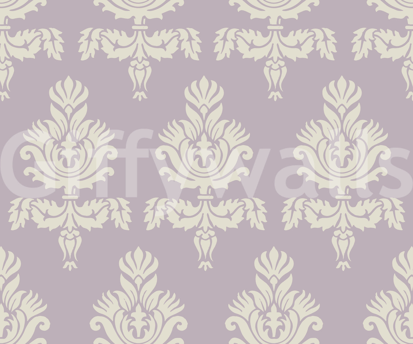 Lilac Heritage Damask Motif Wallpaper⁠