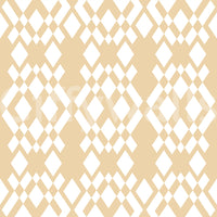 Cream and White Geometric Lattice Wallpaper⁠