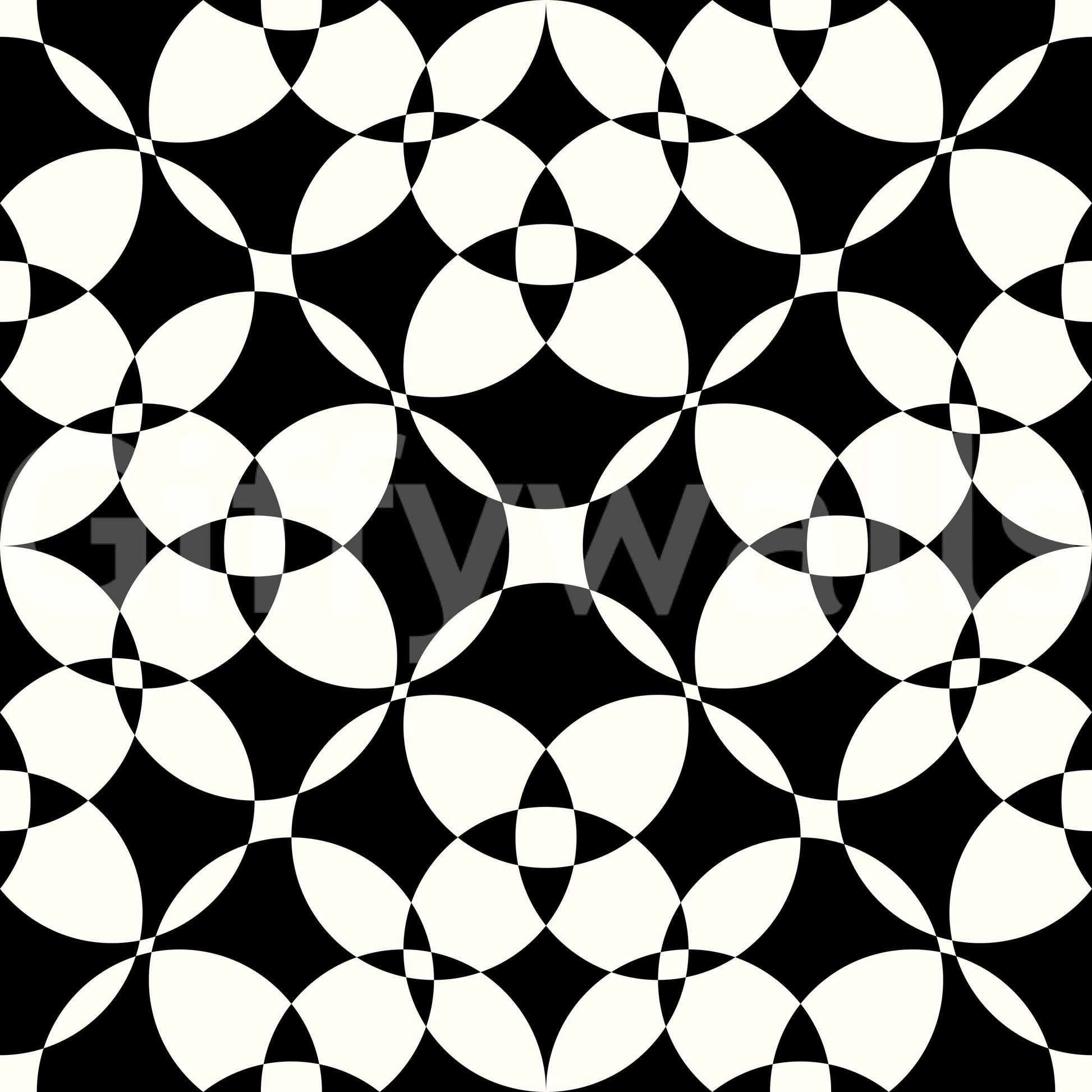 Abstract Geometric Monochrome Curves Wallpaper⁠