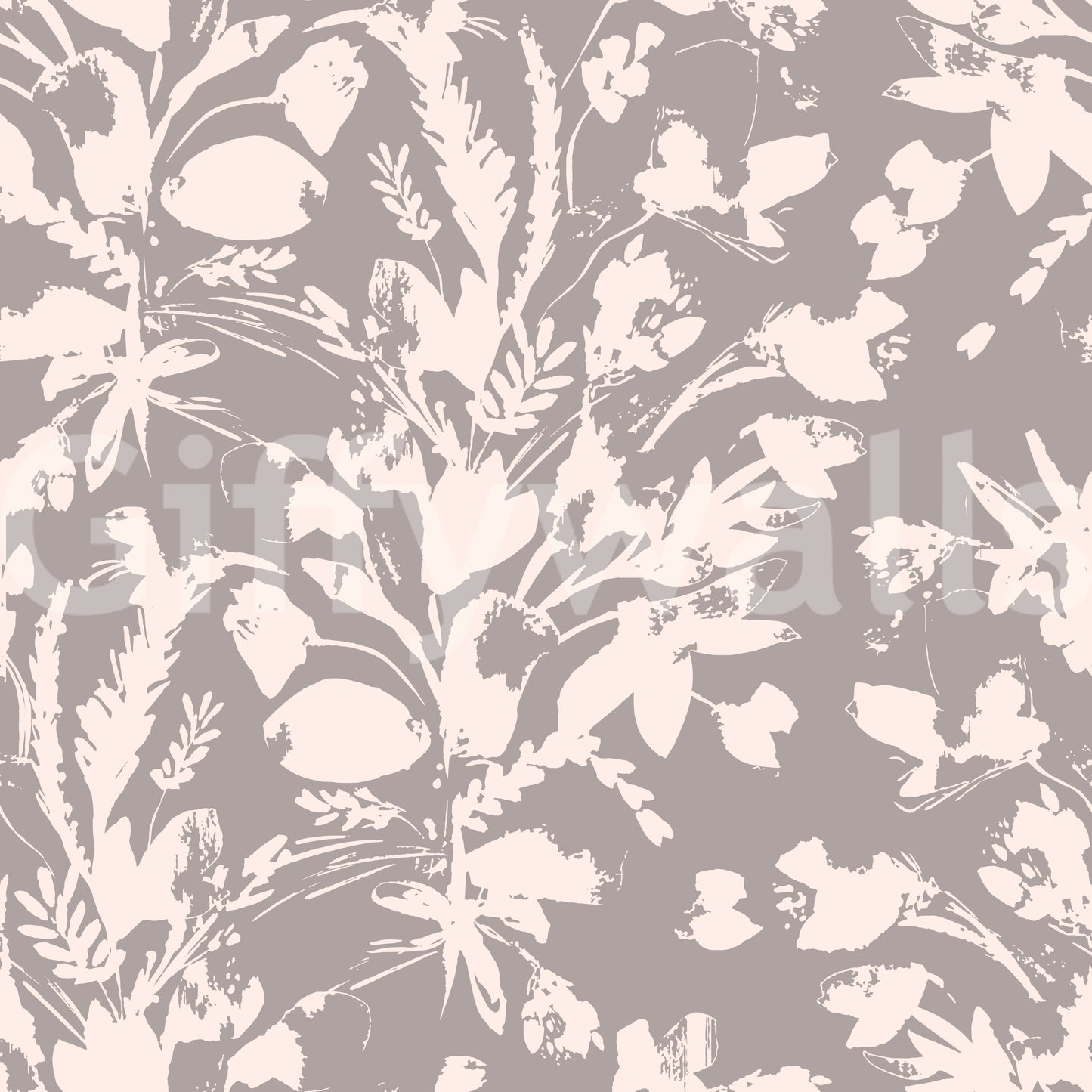 Muted Meadow Botanical Sketch Wallpaper⁠